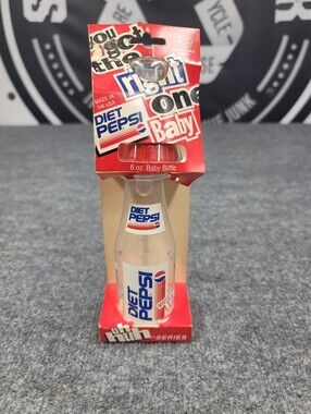 Vintage 1992 Diet PEPSI 6oz BABY BOTTLE Plastic New Uh Huh Retro